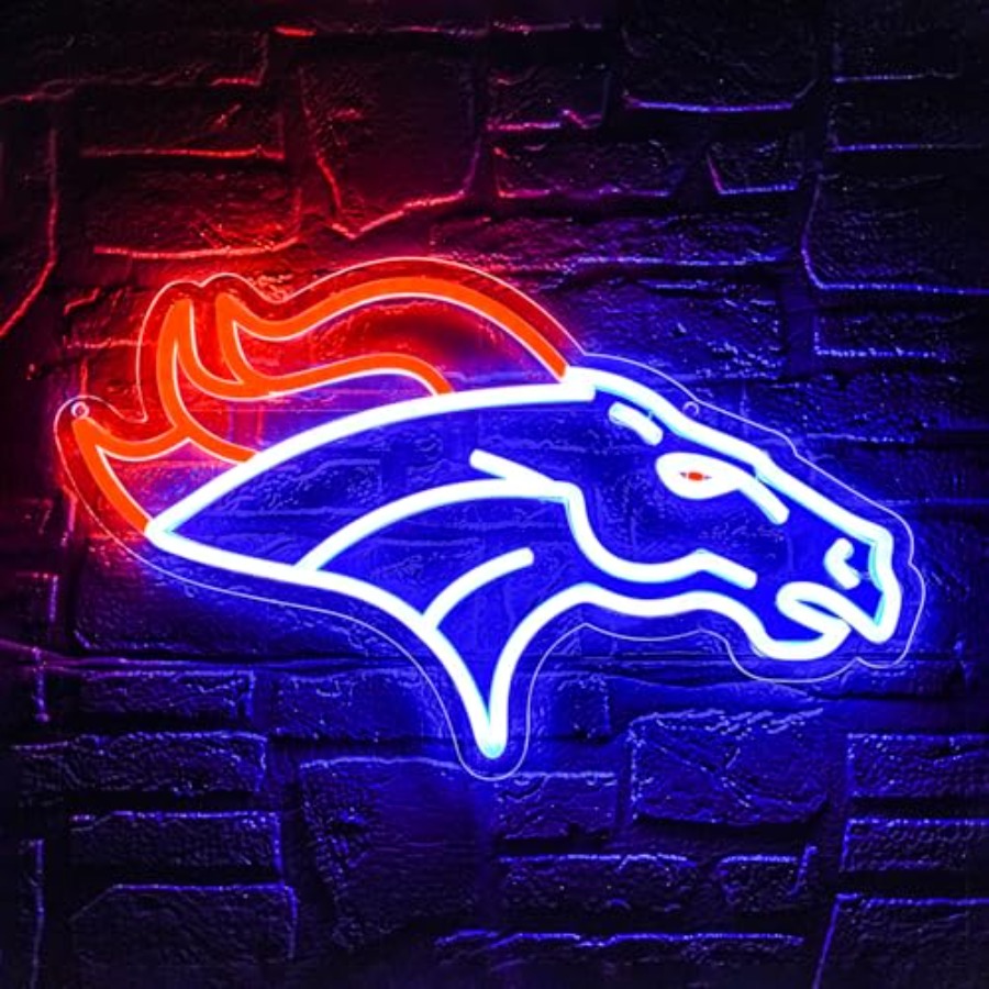 Garage Lighting Decor - Letreiro Neon de Futebol para Decoração