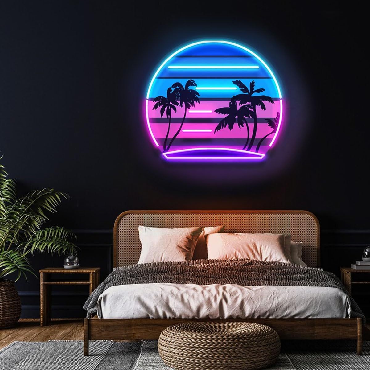 Wall Decor Lighting Tree - Letreiro de Neon LED com Arte