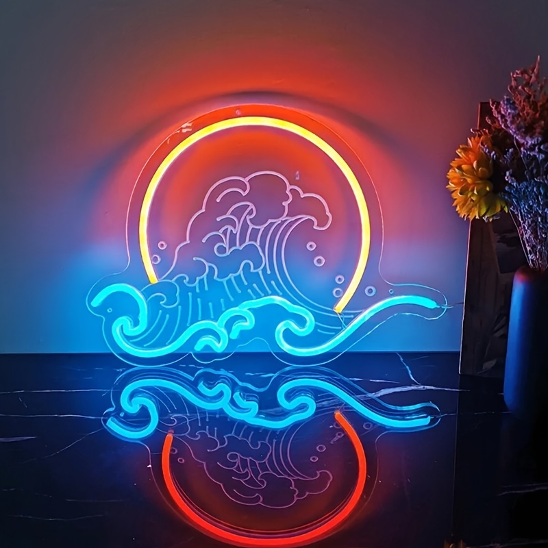 Lighting Decor Sunrise - Onda parede sinal de luz néon
