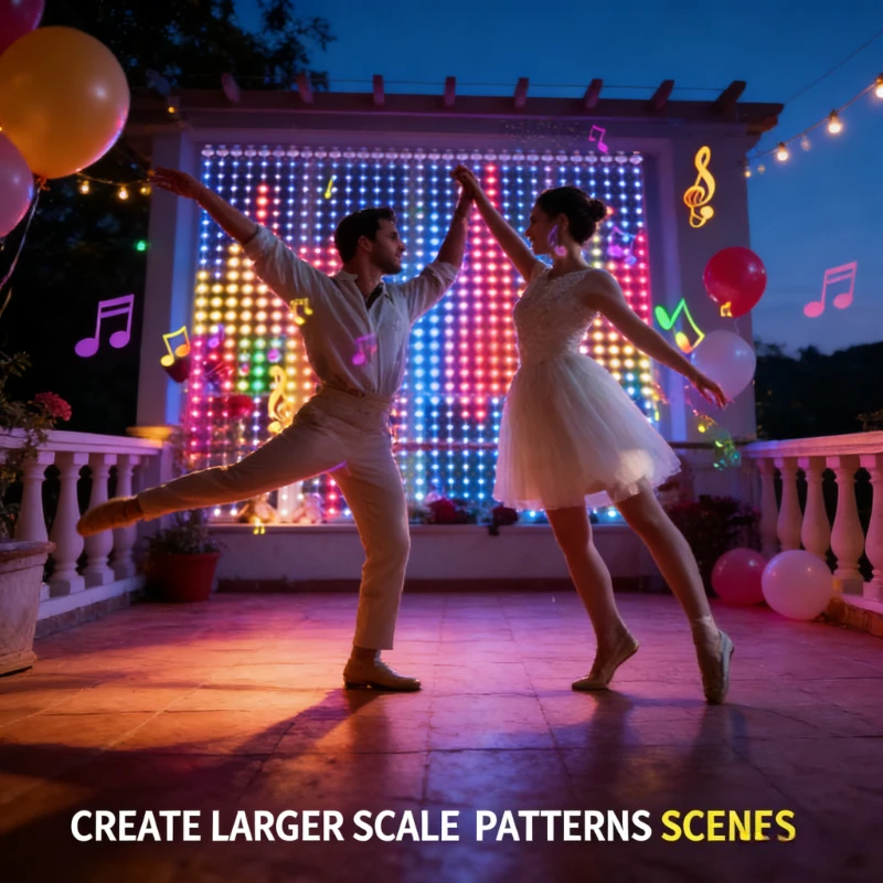 Wedding Lighting And Decor - Luzes de Cortina Inteligentes 400LED, Luzes