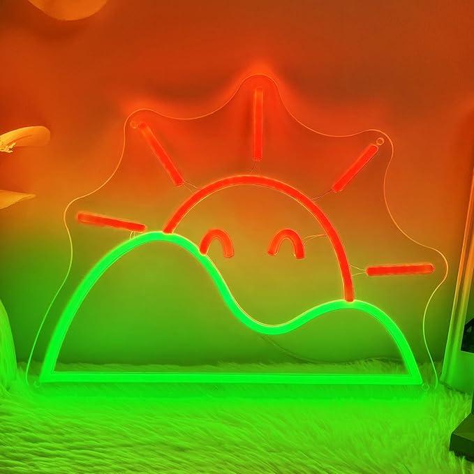 Lighting Decor Sunrise - Letreiro Neon Sunrise com Luzes LED