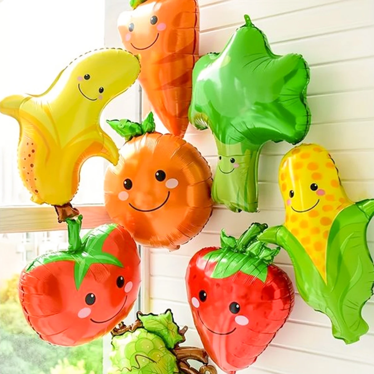 Orange Lighting Decor - Balões temáticos de frutas e vegetais,