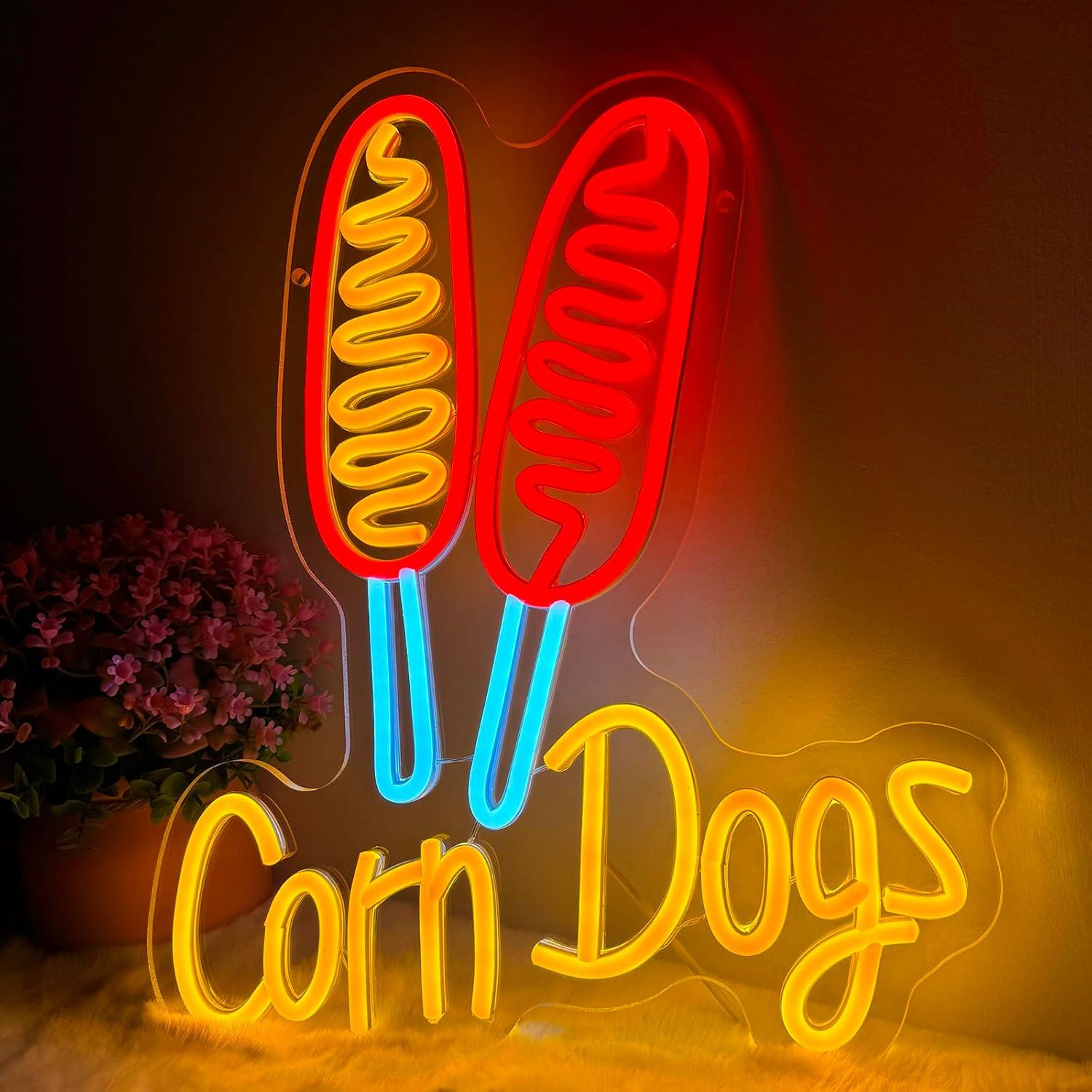 Wedding Lighting And Decor - Letreiro Neon Corn Dog: Luzes LED