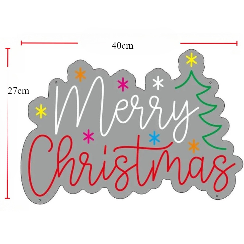 Feliz natal sinal de néon com  - Wall Decor Lighting Tree avaliação e preço