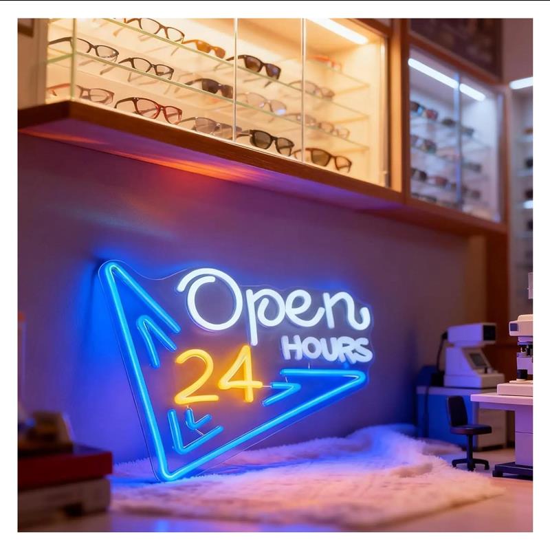 Letreiro neon aberto 24 horas, - Decor Lighting Opening Hours avaliação e preço