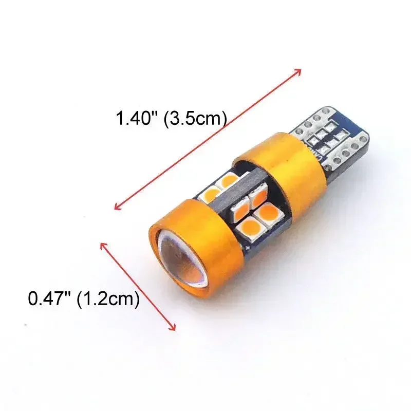 2 unidades carro T10 12V LED l - Orange Lighting Decor avaliação e preço