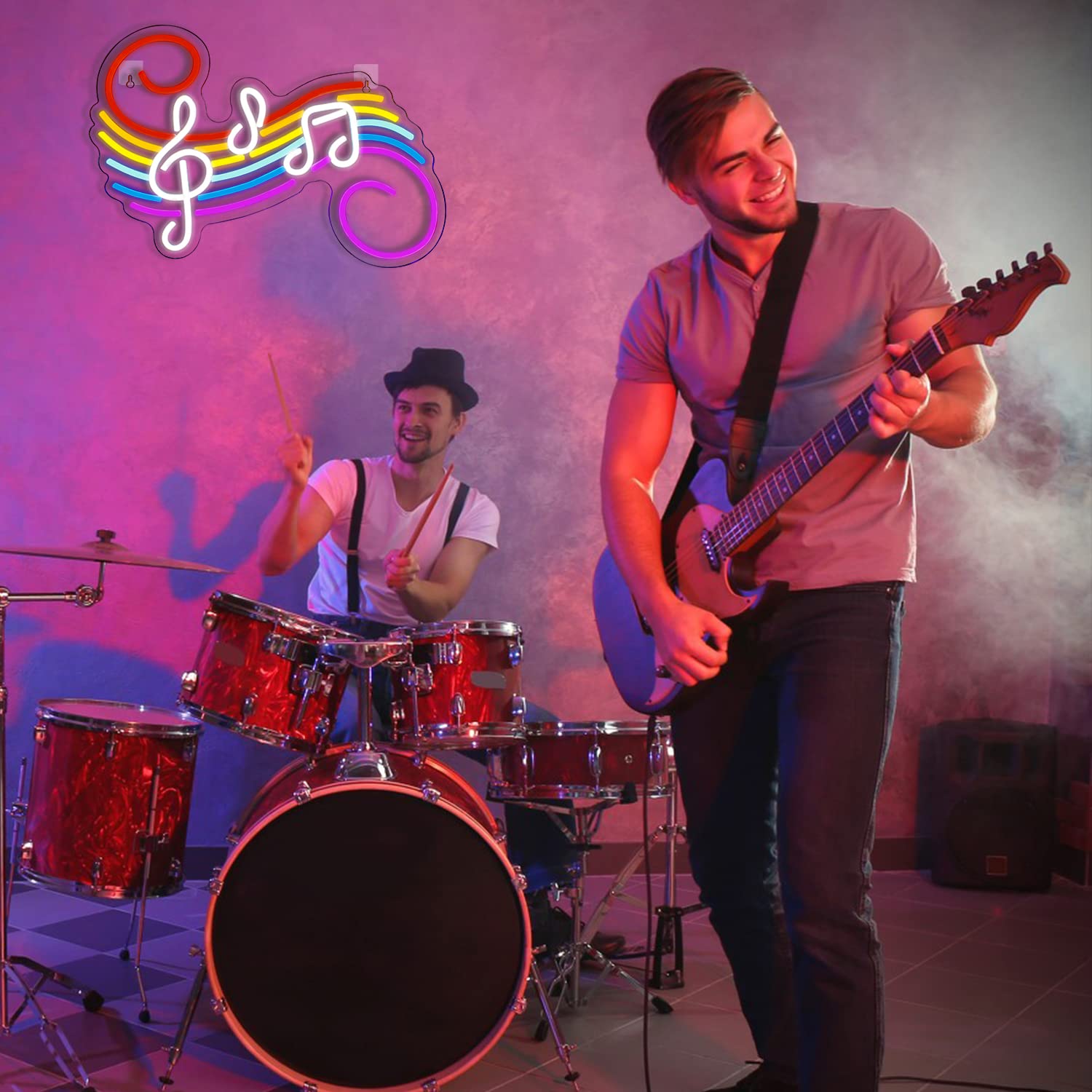 Letreiro Neon de Notas Musicai - Wedding Lighting And Decor avaliação e preço