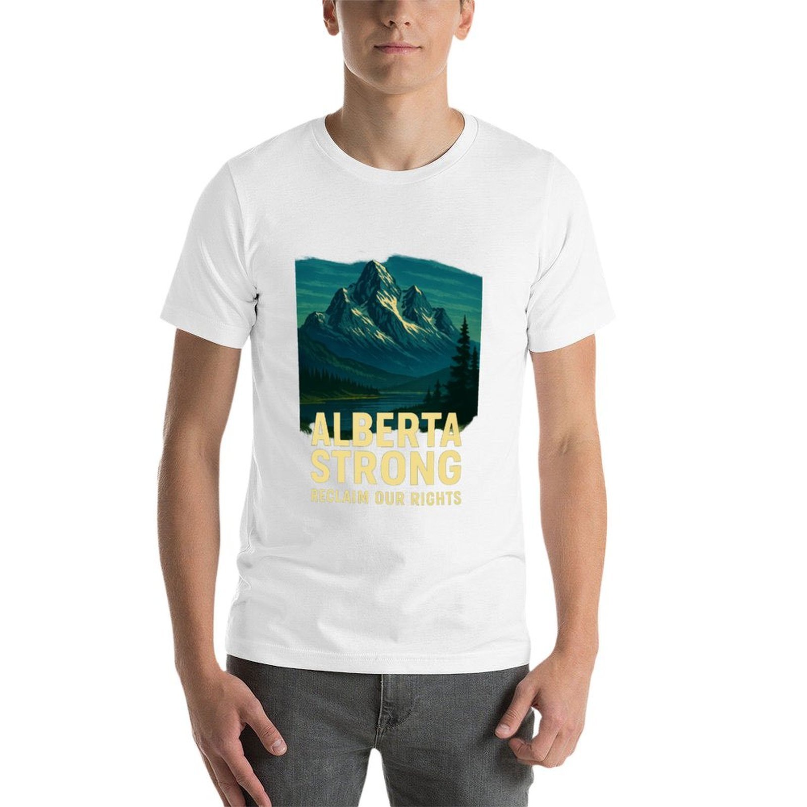Camiseta Alberta Strong Casual - Alberta Lighting & Decor Edmonton Ab avaliação e preço