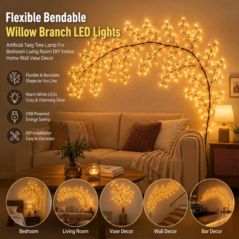 Luzes de Parede LED em Forma d - Wall Decor Lighting Tree avaliação e preço