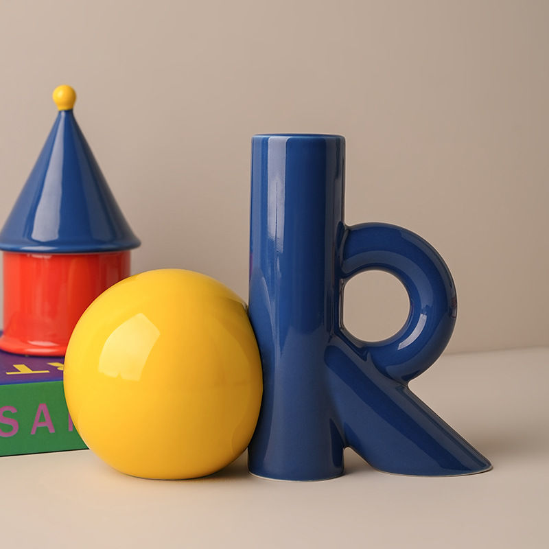 Vaso de cerâmica em forma de o - Ok Lighting Decor avaliação e preço