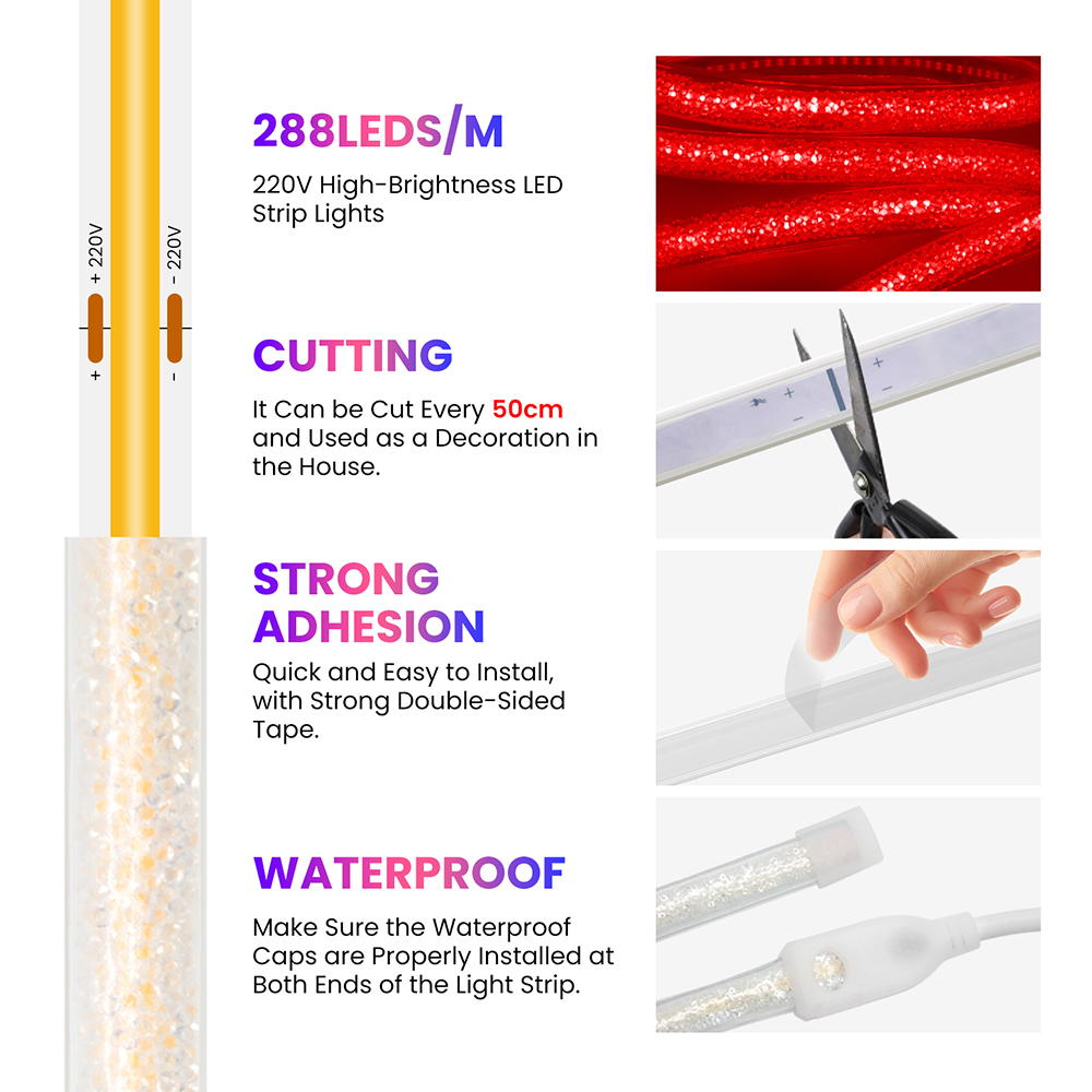 Fita de Luz Neon COB LED com 2 - Decor Lighting Uk avaliação e preço