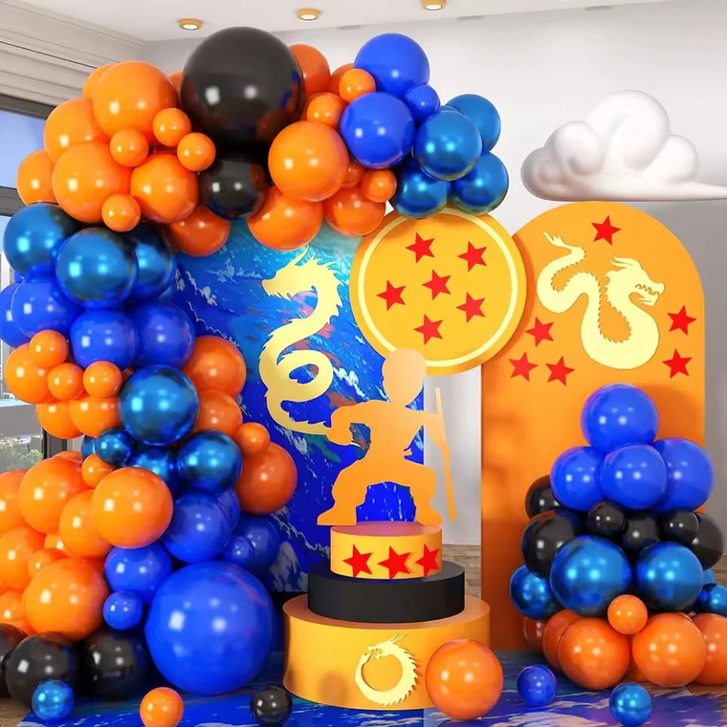 Kit de Arco de Balões de Látex - Orange Lighting Decor avaliação e preço