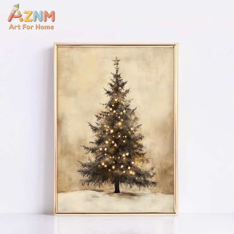 Pôster em Tela com Padrão de E - Wall Decor Lighting Tree avaliação e preço