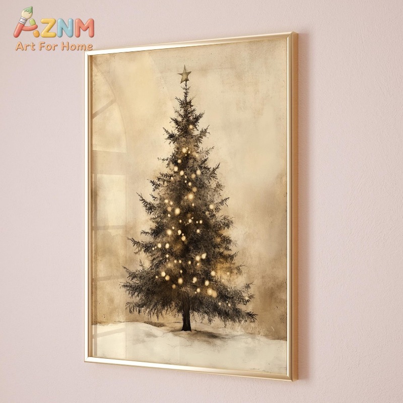 Pôster em Tela com Padrão de E - Wall Decor Lighting Tree avaliação e preço