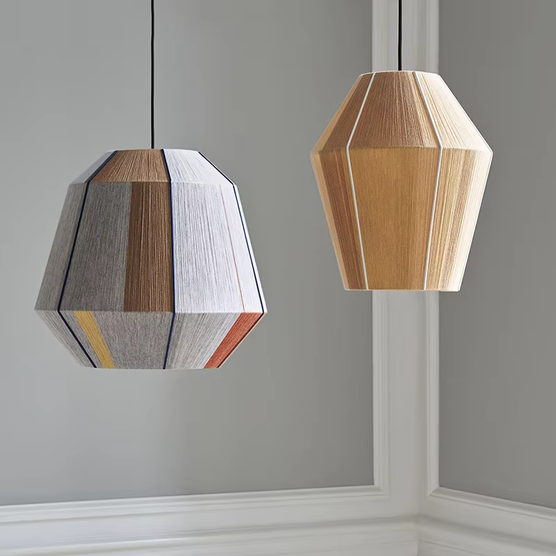 Luminária pendente de vime, es - Geometric Lamp Shade avaliação e preço