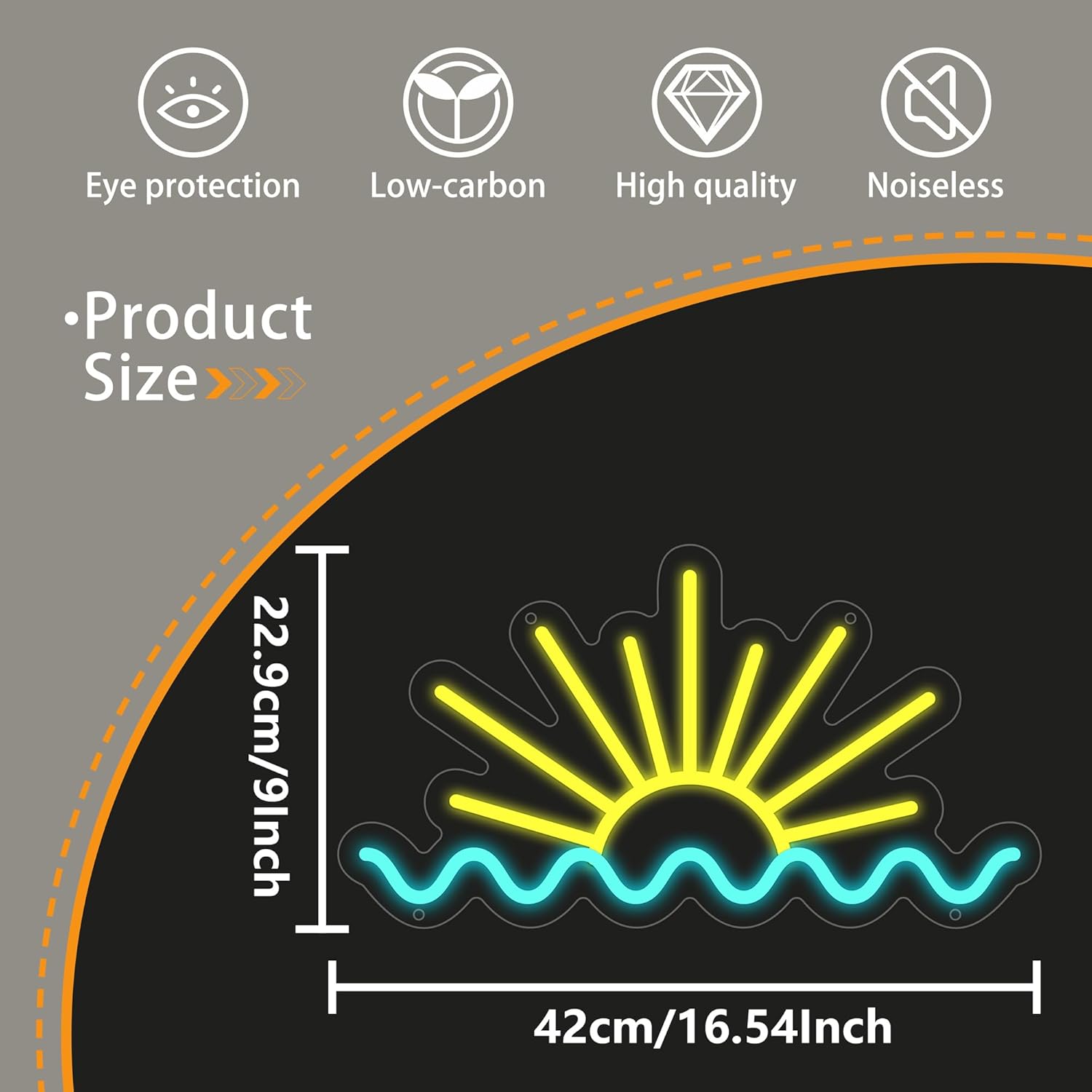 Luz Neon LED Regulável USB com - Lighting Decor Sunrise avaliação e preço