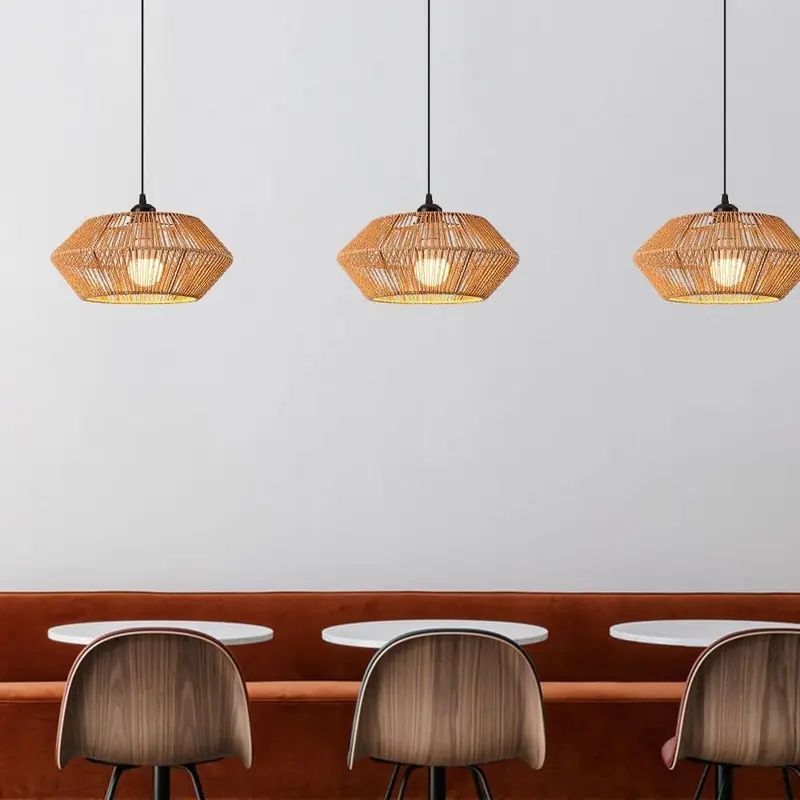 Luminária Pendente Boho de Rat - Geometric Lamp Shade avaliação e preço