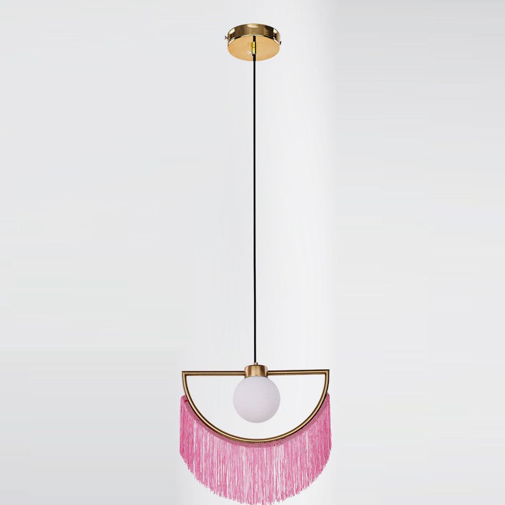 Luminária Pendente Boho com Fr - Geometric Lamp Shade avaliação e preço