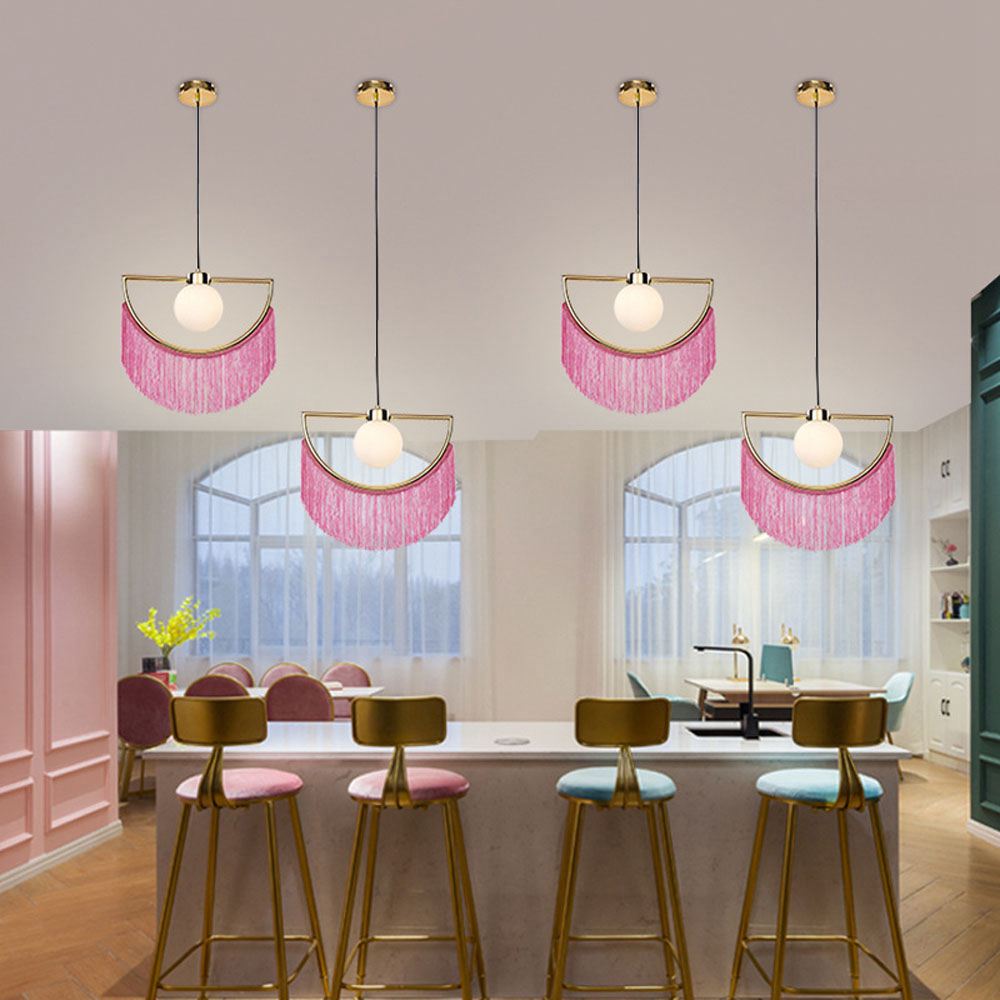 Luminária Pendente Boho com Fr - Geometric Lamp Shade avaliação e preço