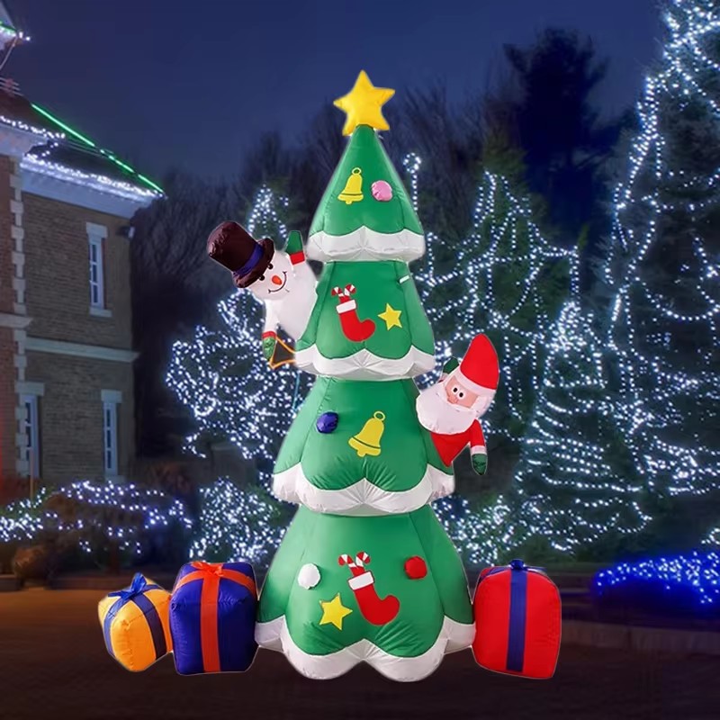 Para 7ft árvore de natal inflá - Decor Lighting Uk avaliação e preço