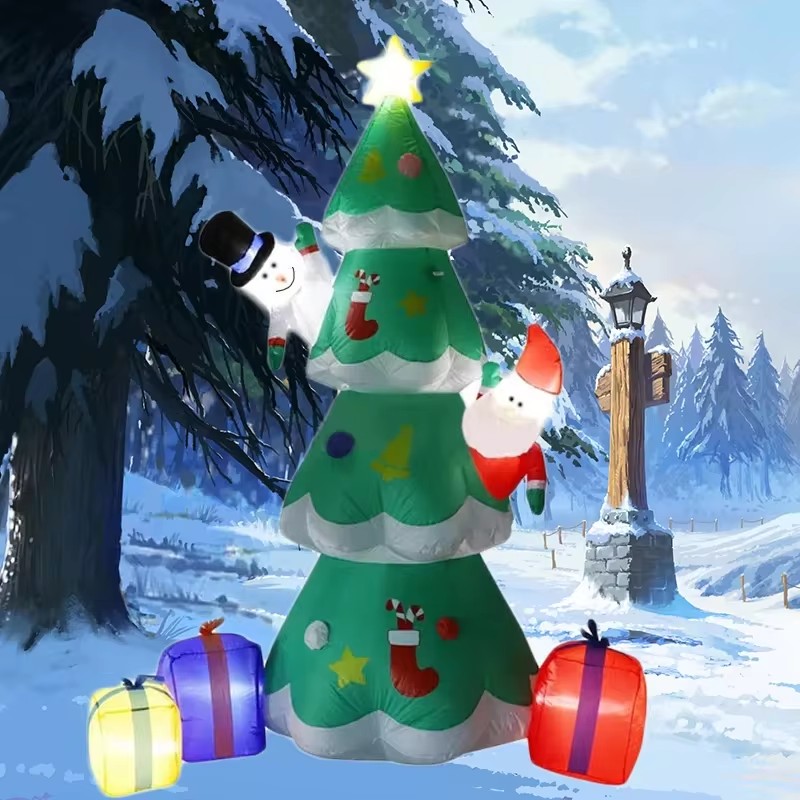 Para 7ft árvore de natal inflá - Decor Lighting Uk avaliação e preço
