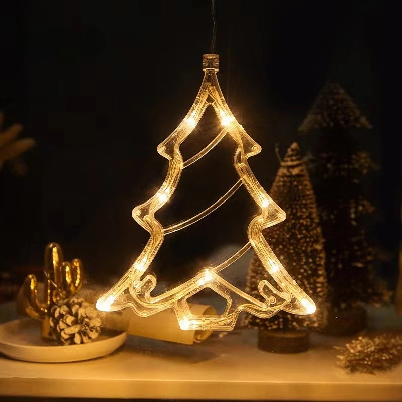 1-20 pçs led ventosa de natal  - Wall Decor Lighting Tree avaliação e preço