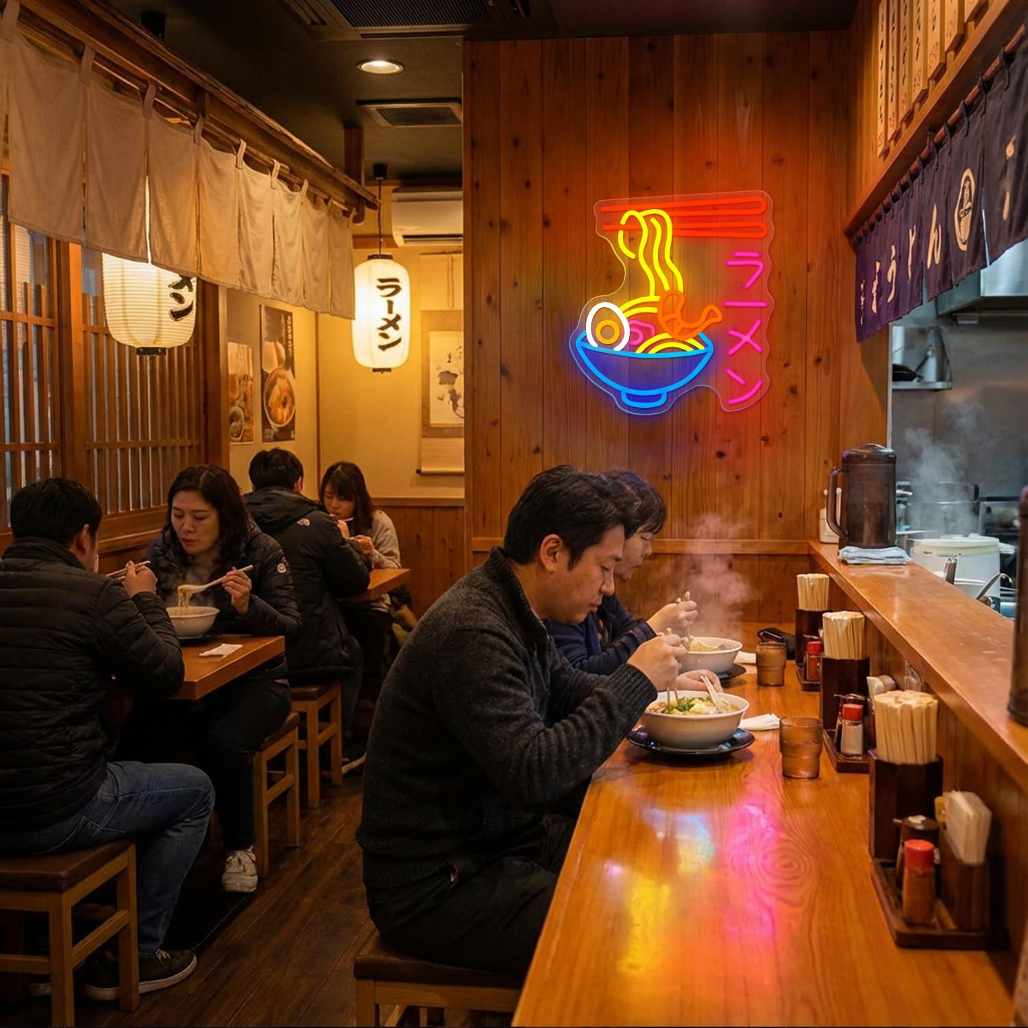 Letreiro Neon de Ramen: Luz LE - Lighting Decor Room avaliação e preço
