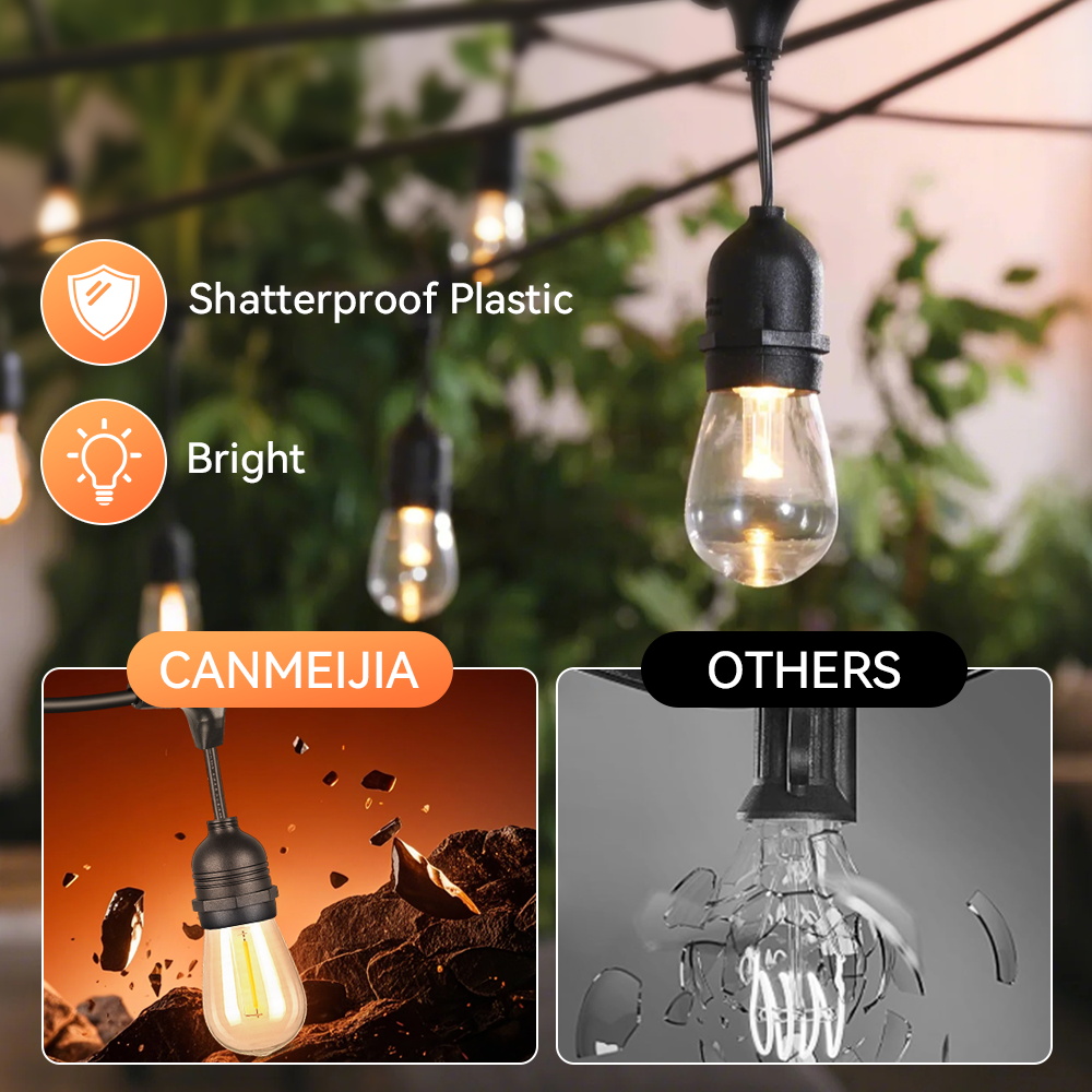 E27 luzes de corda ao ar livre - Decor Lighting Uk avaliação e preço