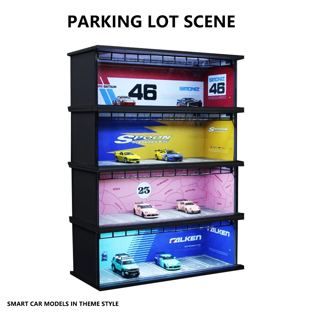 Mais arte 1/64 carro garagem d - Garage Lighting Decor avaliação e preço