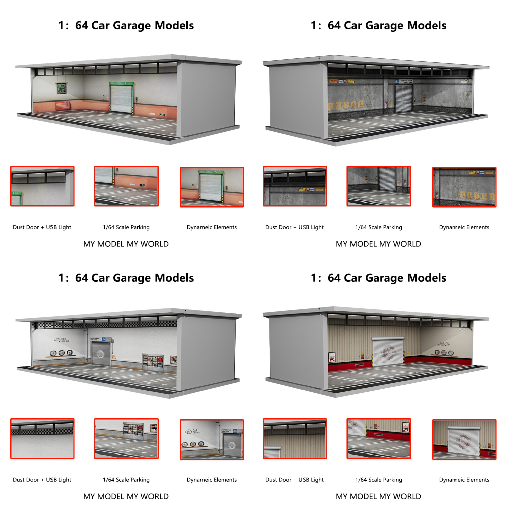 Mais arte 1/64 carro garagem d - Garage Lighting Decor avaliação e preço