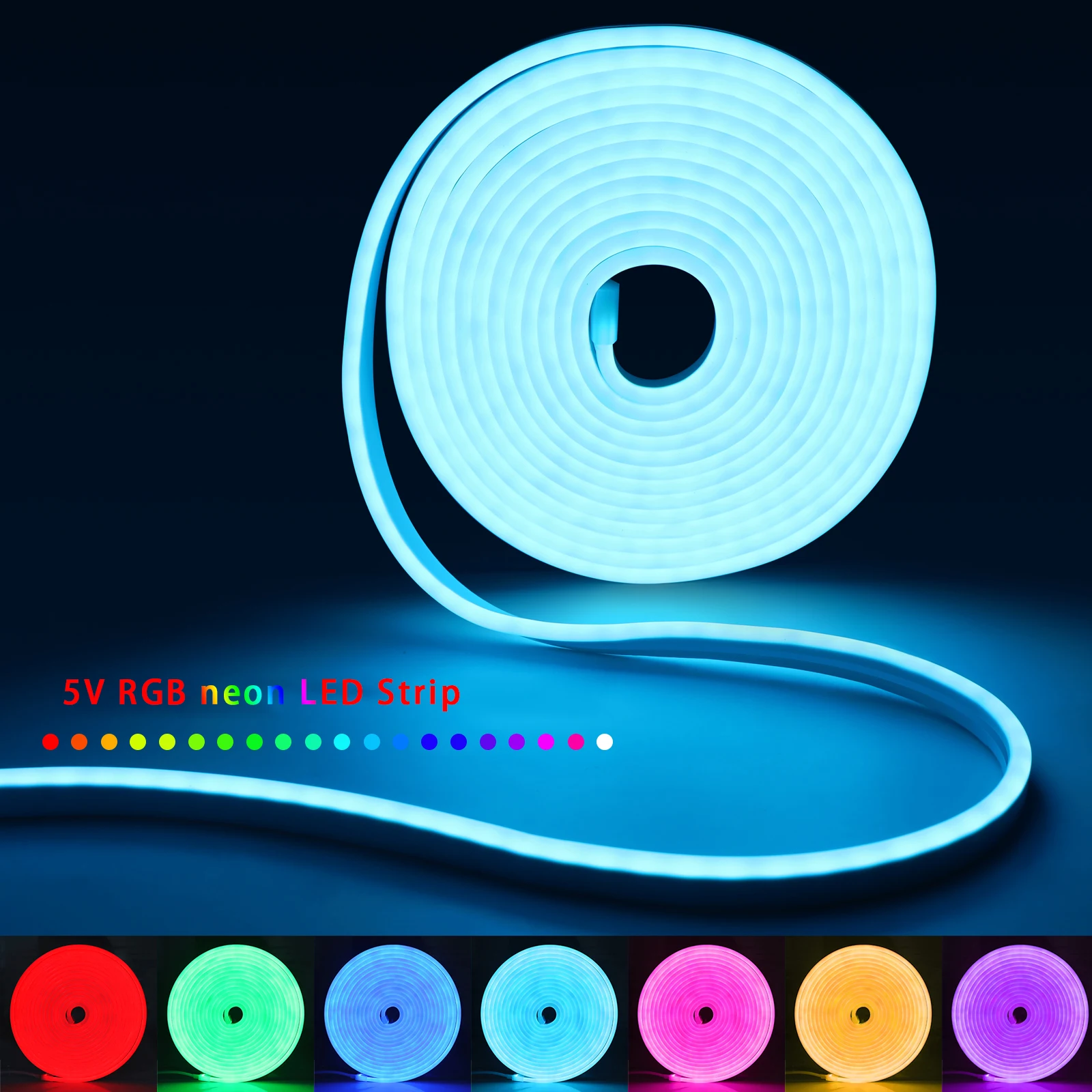 1-5m rgb led neon luz de tira  - Lighting Decor Room avaliação e preço